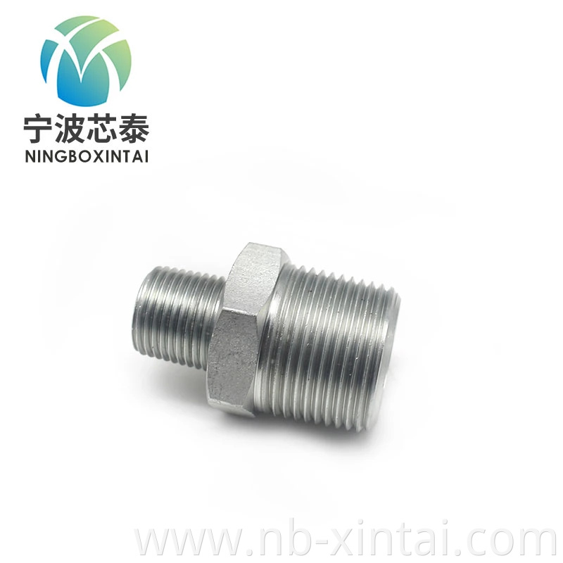 Carbon Steel Bsp Hydraulic Adapter Cone Nipple Fitting